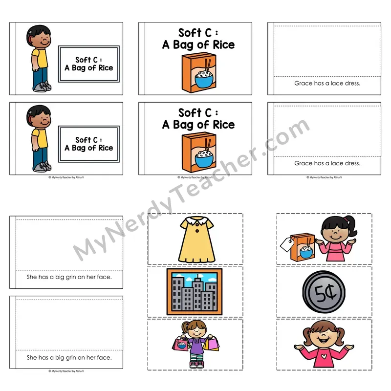 Soft C Decodable Puzzle Book — A Bag of Rice (Color)