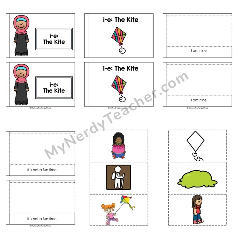 Long I Decodable Puzzle Book — The Kite (Color)