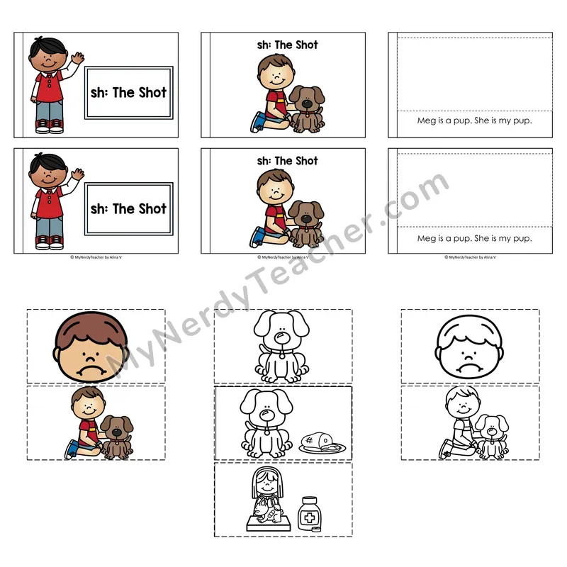 Sh Digraph Decodable Puzzle Book — The Shot
