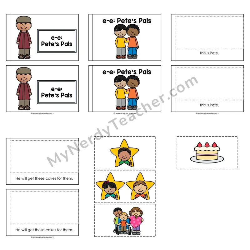 Long E Decodable Puzzle Book — Pete's Pals (Color)