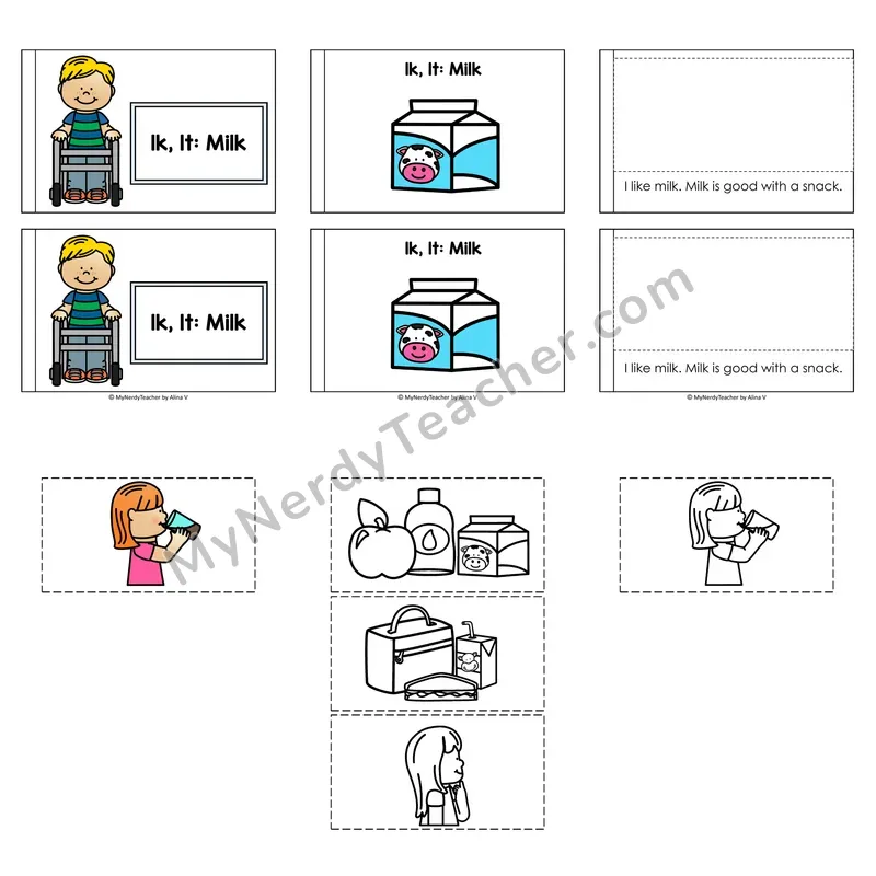 Ending Blends (lk, lt) Decodable Puzzle Book — Milk