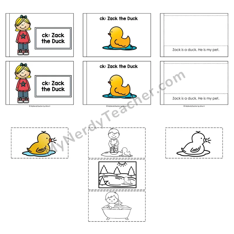 Ck Digraph Decodable Puzzle Book — Zack The Duck