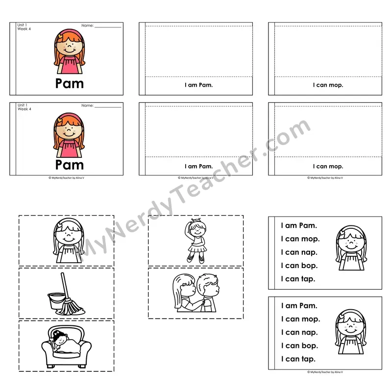 Short A CVC Decodable Puzzle Book — Pam