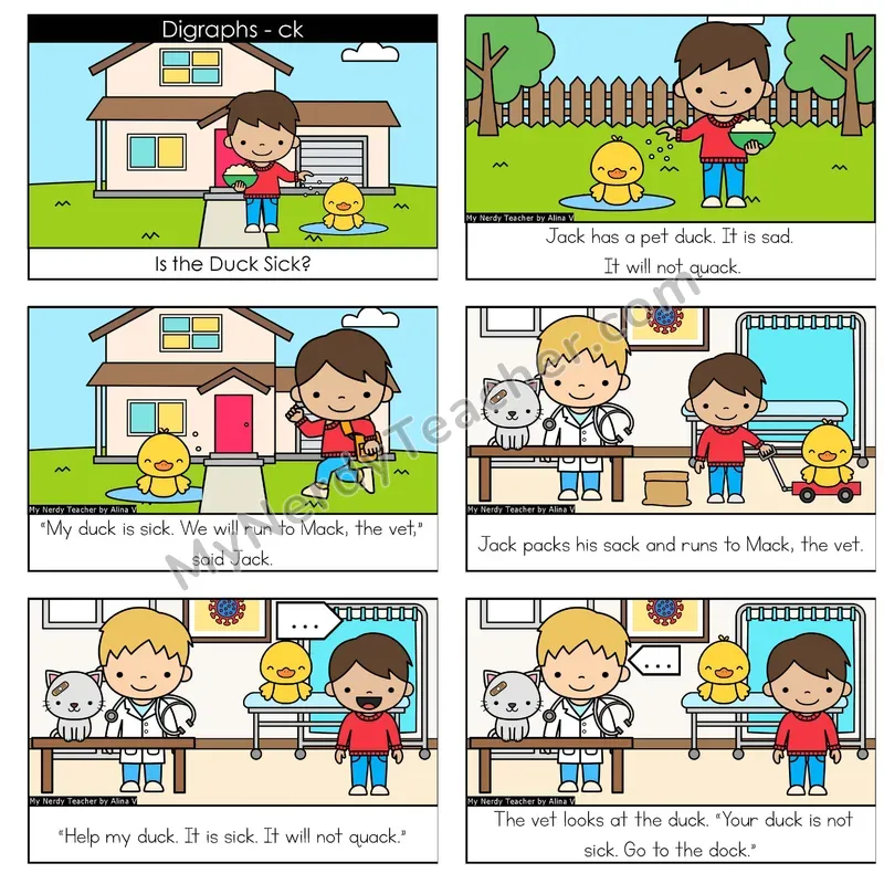 CK Digraph Digital Decodable Book — Google Slides