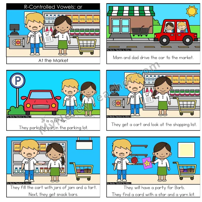 R-Controlled Vowels (ar) Digital Decodable Book — Google Slides