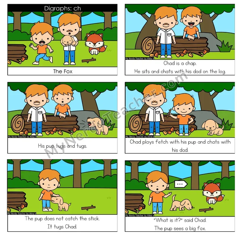 CH Digraph Digital Decodable Book — Google Slides