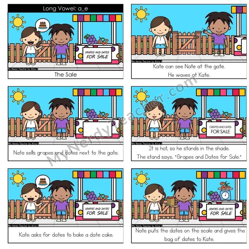 Long A (a_e; VCe) Digital Decodable Book — Google Slides