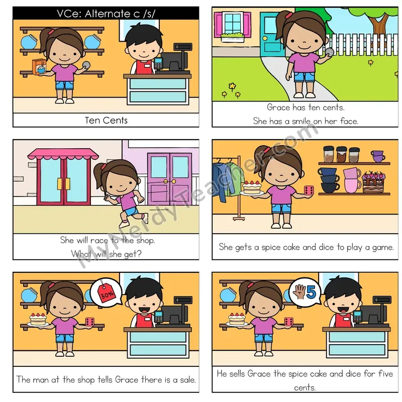 Soft C (_ce /s/) Digital Decodable Book — Google Slides