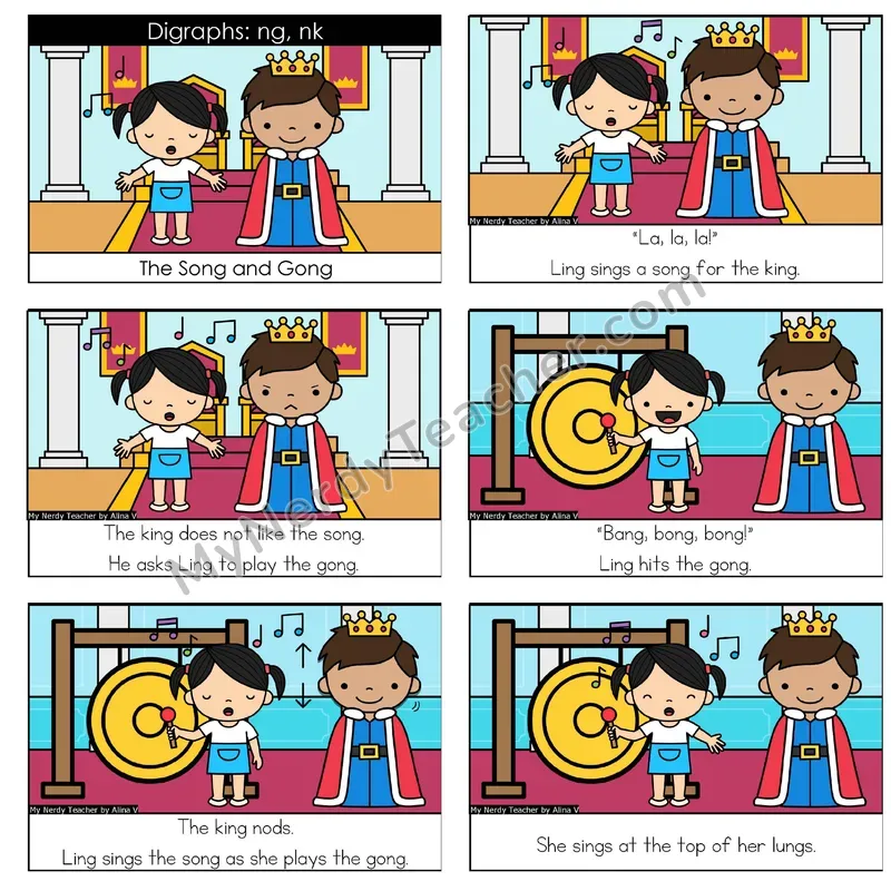 Nasal Blends NG and NK Digital Decodable Book — Google Slides