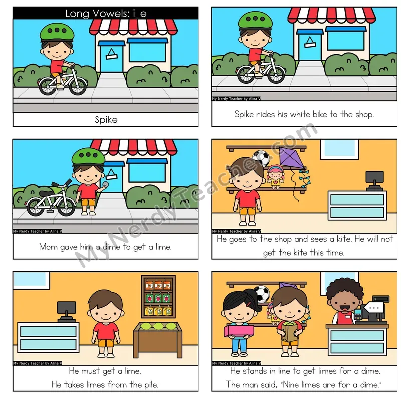 Long I (i_e; VCe) Digital Decodable Book — Google Slides