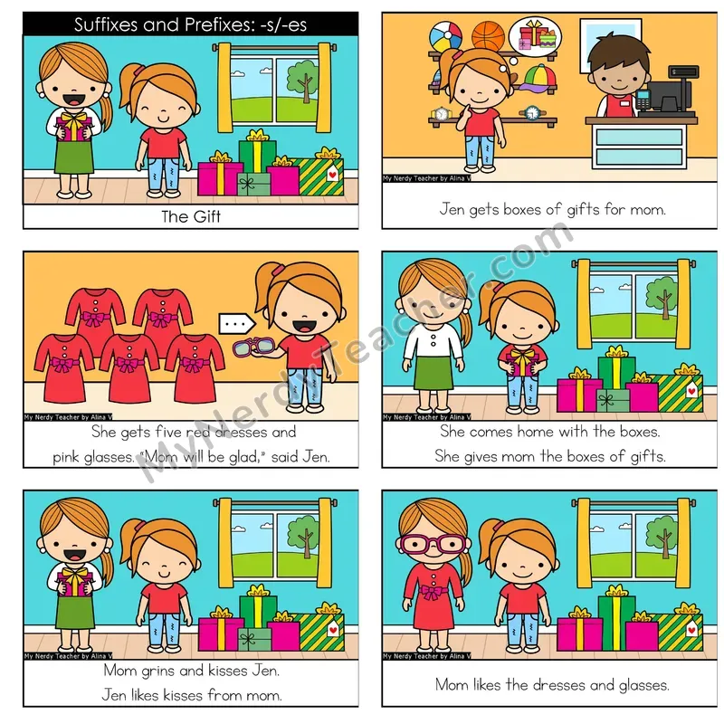 Suffix -es Digital Decodable Book — Google Slides
