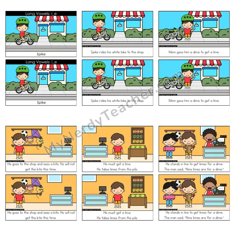 Long I (i_e; VCe) Decodable Reader — Spike (Color)