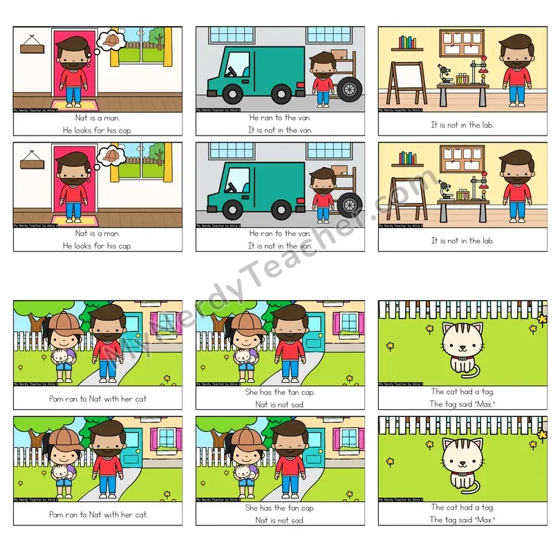 Short A Decodable Reader — Nat (Color)
