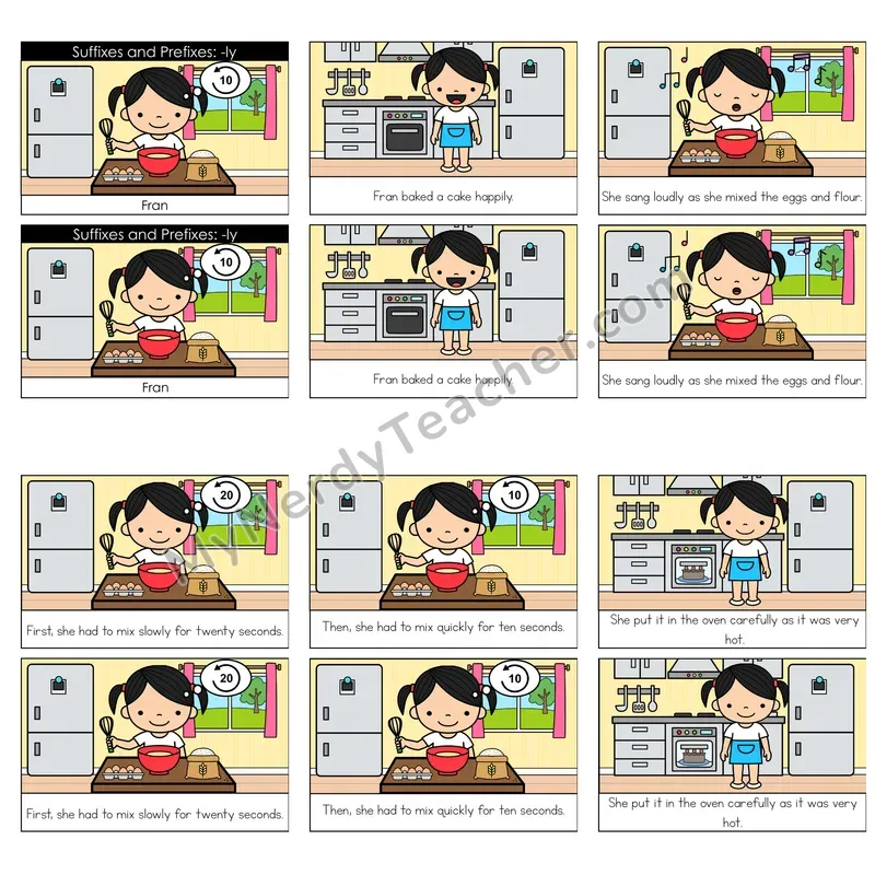 Suffix -ly Decodable Reader — Fran (Color)