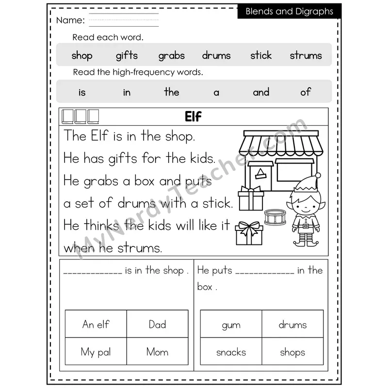 CVCe Silent E Decodable Reader — Winter: Elf