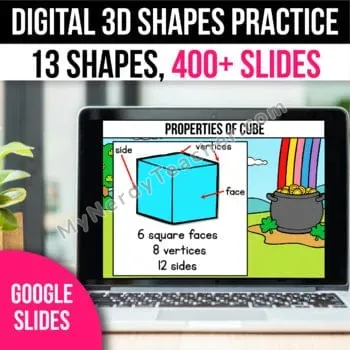 Digital 3D Shapes Practice — Google Slides Activity (13 Shapes, 400+ Slides)