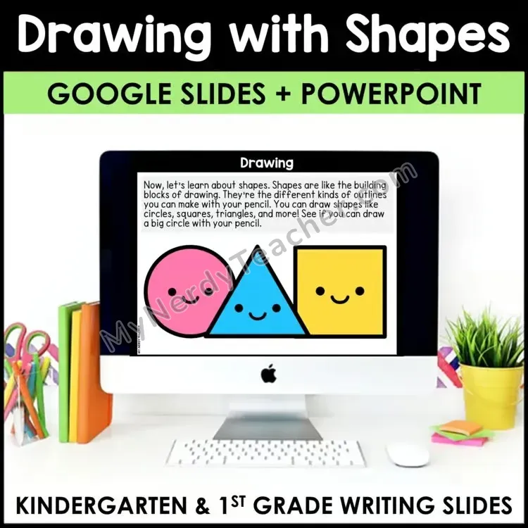 Pencil Grip & Drawing with Shapes Mini-Lesson (Editable PPT)
