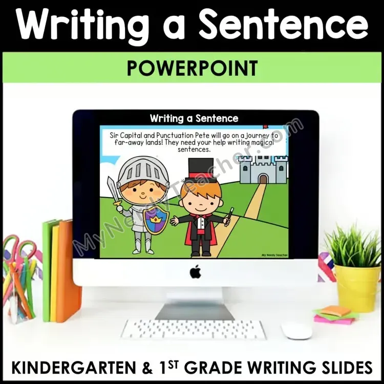 Sentence Dictation — Capitalization & Punctuation (Google Slides)