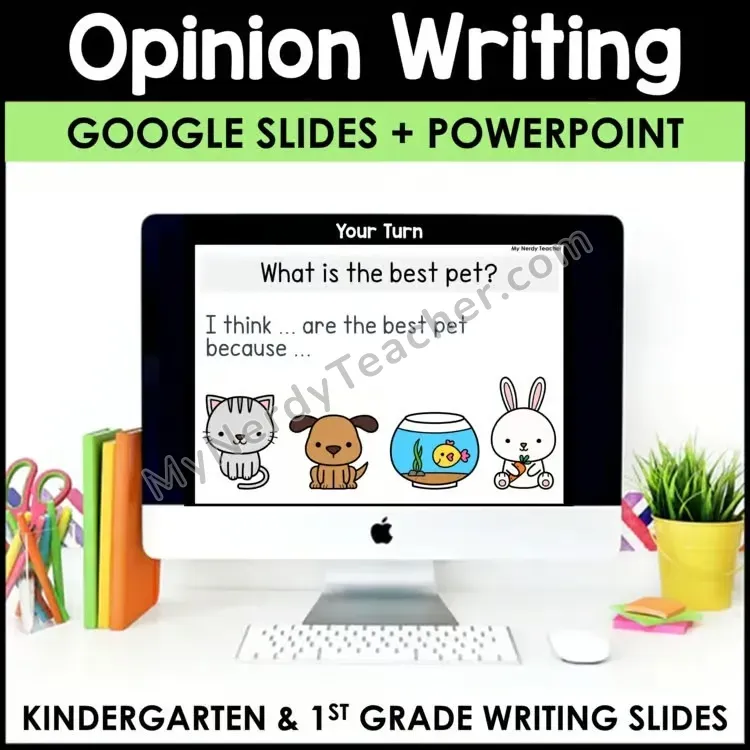 Opinion Writing Mini-Lesson — Sentence Stems (PowerPoint)