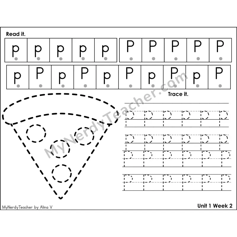 Letter E Tracing Activity — Read It Trace It Worksheet with Picture