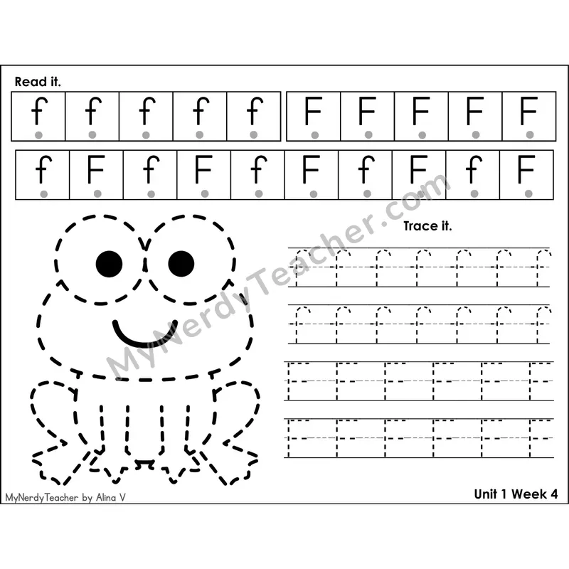 Letter J Tracing Activity — Read It Trace It Worksheet with Picture