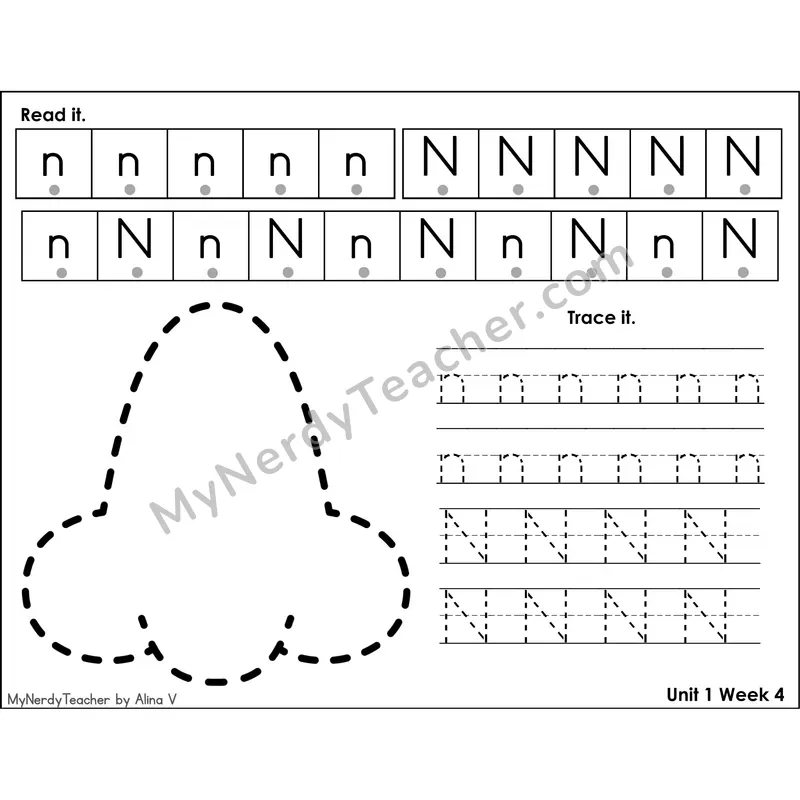 Letter I Tracing Activity — Read It Trace It Worksheet with Picture