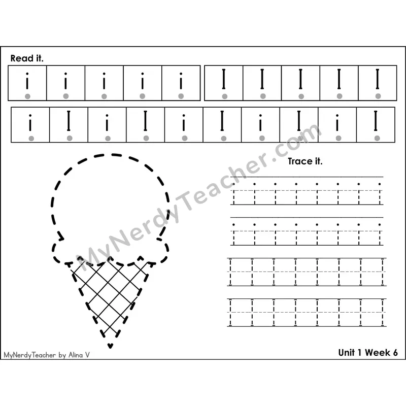 Letter N Tracing Activity — Read It Trace It Worksheet with Picture