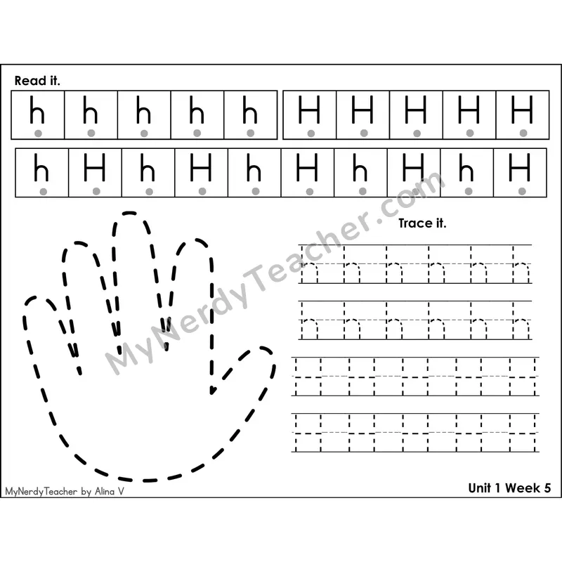 Letter K Tracing Activity — Read It Trace It Worksheet with Picture
