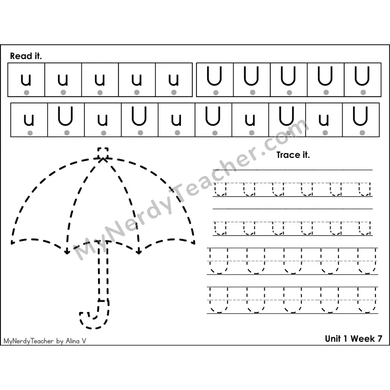 Letter Q Tracing Activity — Read It Trace It Worksheet with Picture