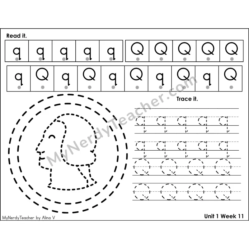 Letter Y Tracing Activity — Read It Trace It Worksheet with Picture