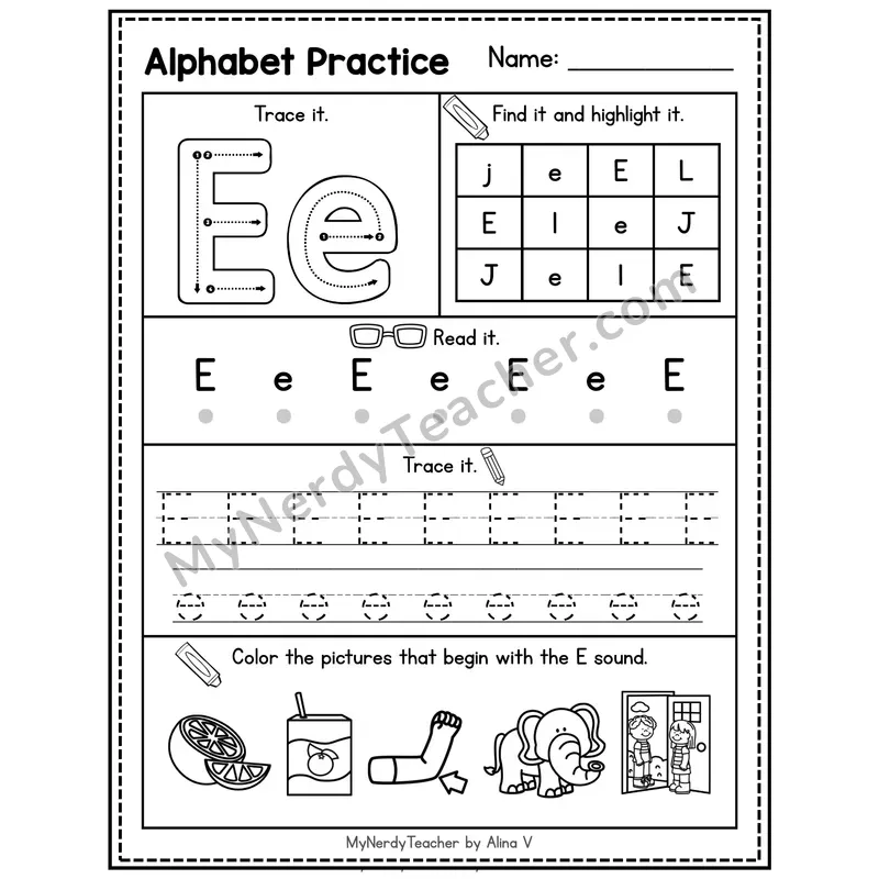 Letter T Alphabet Practice Worksheet — Trace Find Read and Beginning Sounds