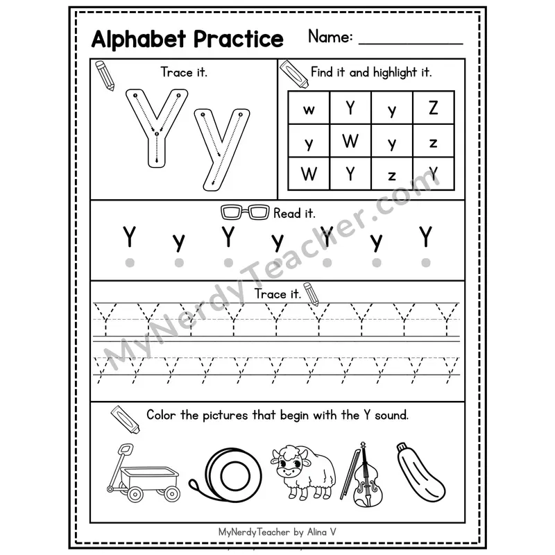 Letter X Alphabet Practice Worksheet — Trace Find Read and Beginning Sounds