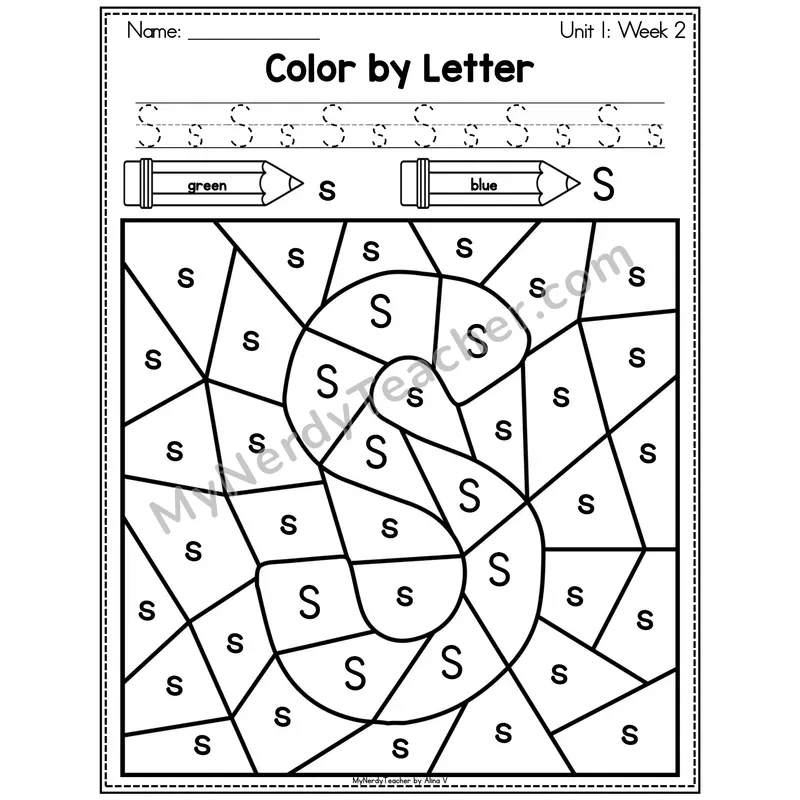 Letter D Color by Code Worksheet — Uppercase and Lowercase Letter Recognition