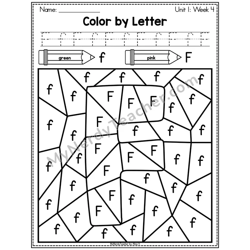 Letter J Color by Code Worksheet — Uppercase and Lowercase Letter Recognition