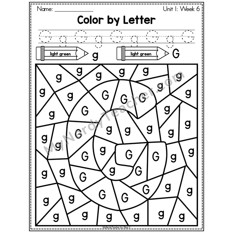 Letter M Color by Code Worksheet — Uppercase and Lowercase Letter Recognition