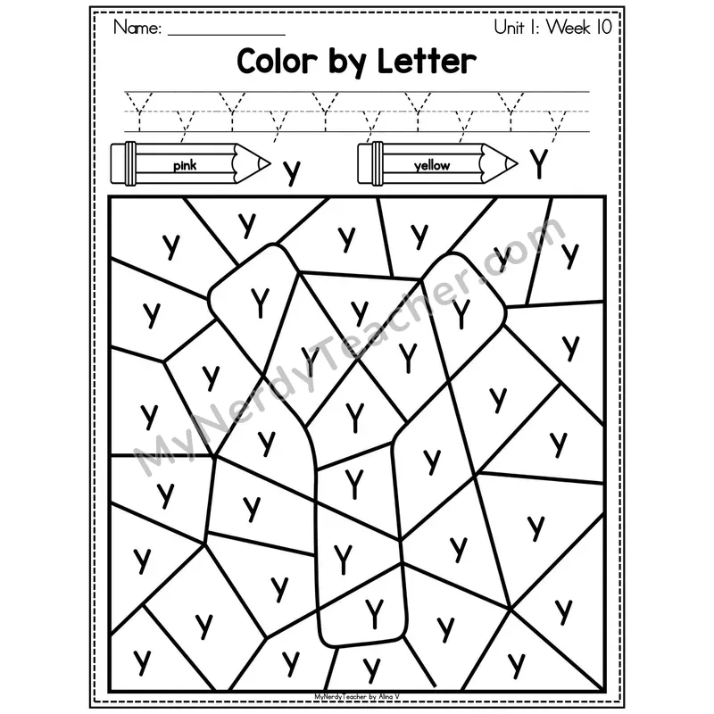 Letter X Color by Code Worksheet — Uppercase and Lowercase Letter Recognition