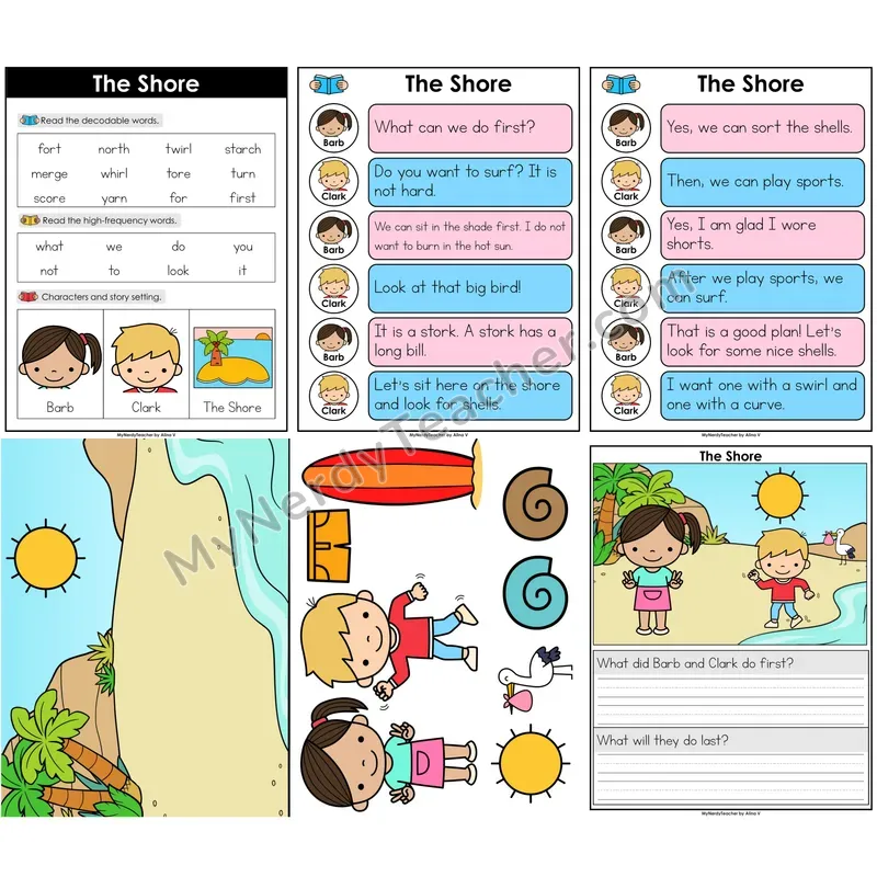 R-Controlled Vowels Decodable Reader — The Shore