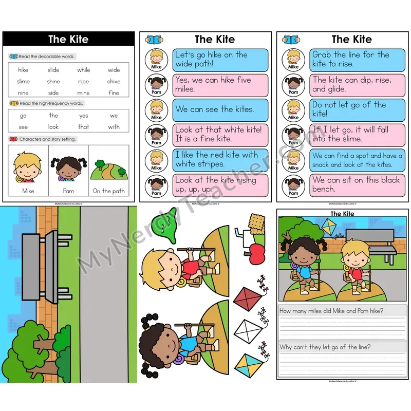 CVCe Long I (i_e) Decodable Reader — The Kite