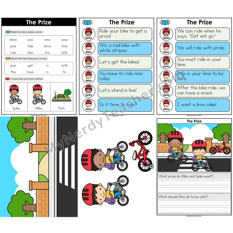 CVCe Long I (i_e) Decodable Reader — The Prize