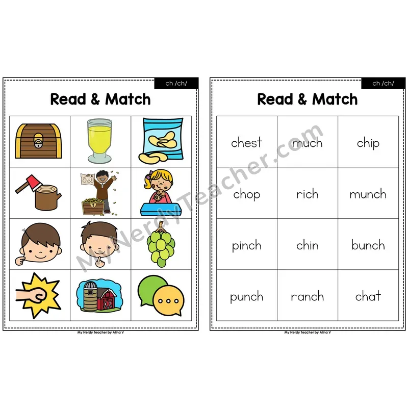 ch digraph Read and Match