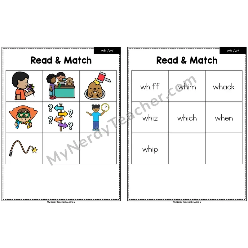wh digraph Read and Match