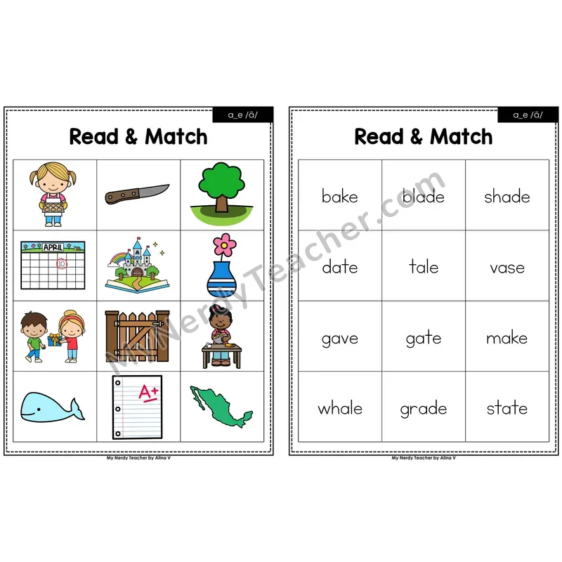 a_e (long a VCe) Read and Match
