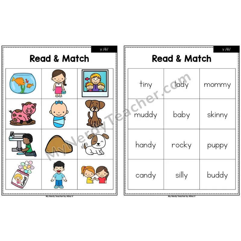 y as Long e Read and Match