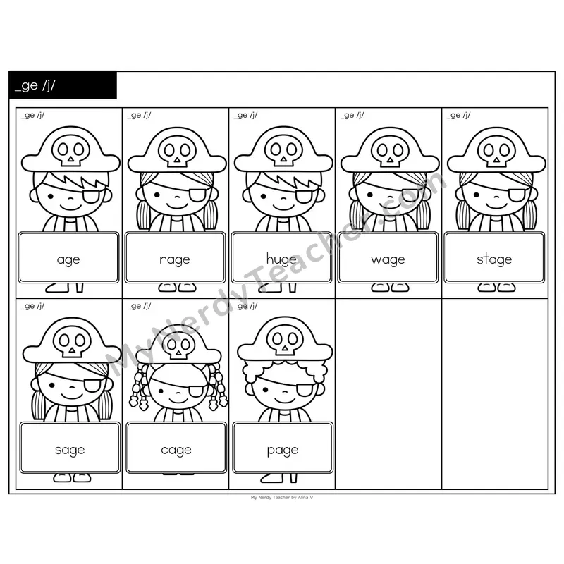 Soft G (_ge) Treasure Hunt (Black & White)