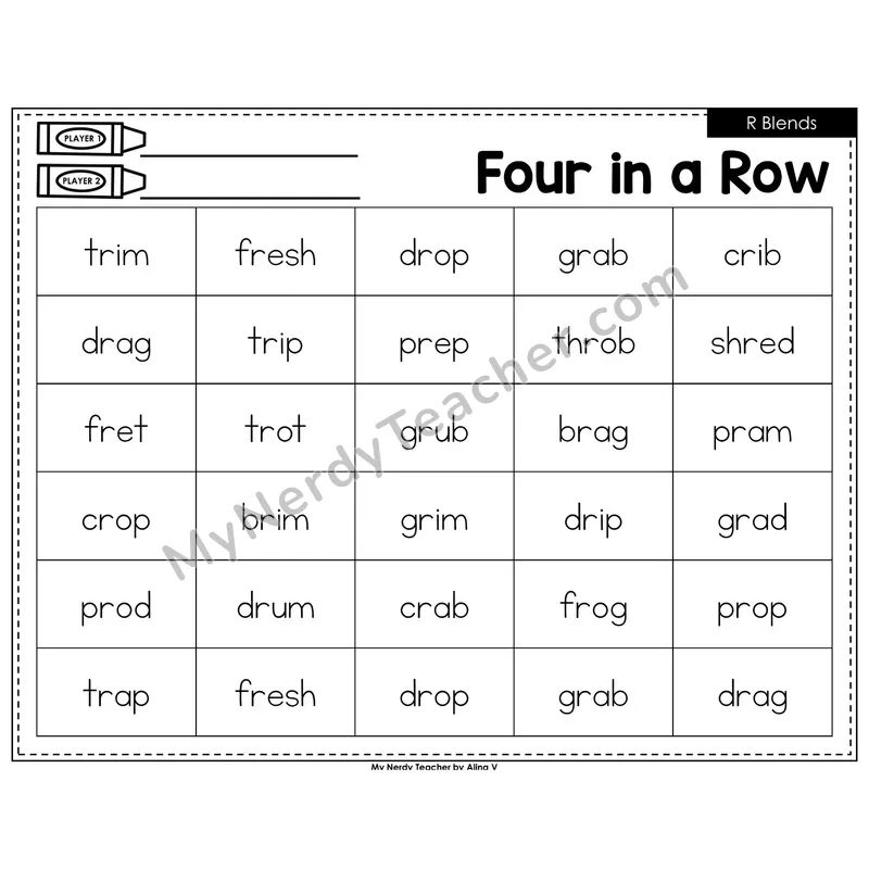 R Blends Four in a Row