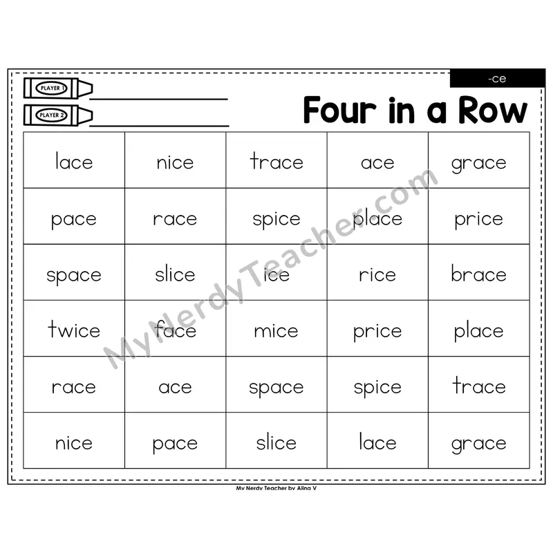 Soft C (_ce) Four in a Row