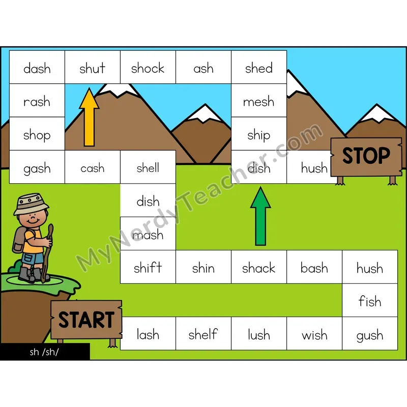sh digraph Game Board with Recording Page