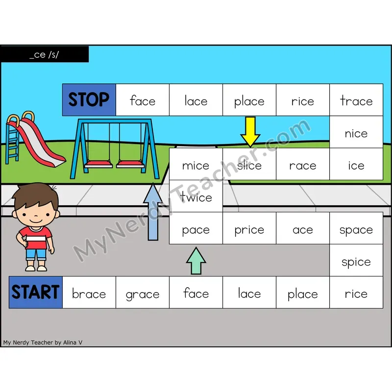 Soft C (_ce) Game Board with Recording Page