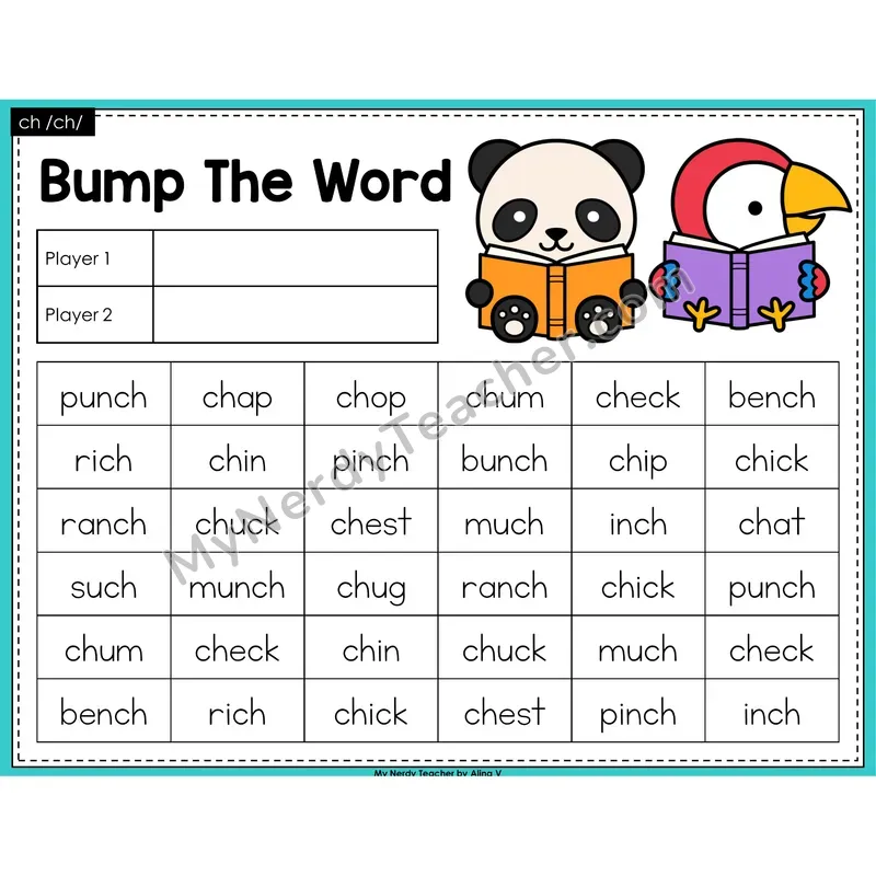ch digraph Bump Game