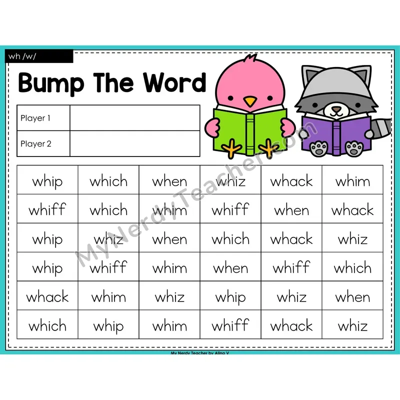 wh digraph Bump Game